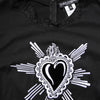 Dolce & Gabbana Black Lace Sheer Sacred Heart Crew Neck Top
