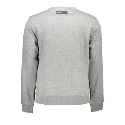 Plein Sport Grigio Cotton Men Sweatshirt