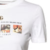Dolce & Gabbana White Cotton Graphic Print Crew Neck T-shirt