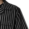 Dolce & Gabbana Black White Stripes Cotton Men Pajama Set Sleepwear