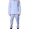 Dolce &amp; Gabbana Hellblaues Pyjama-Set aus Baumwolle mit DG-Logo für Herren