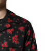 Dolce & Gabbana Black Floral Print Cotton Men Pajama Set Sleepwear