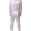 Dolce & Gabbana White Satin Silk Men Pajama Set Sleepwear