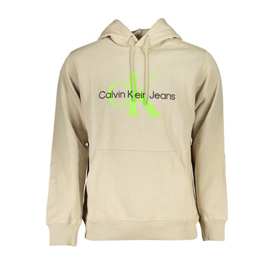Calvin Klein Beige Cotton Men's Sweatshirt