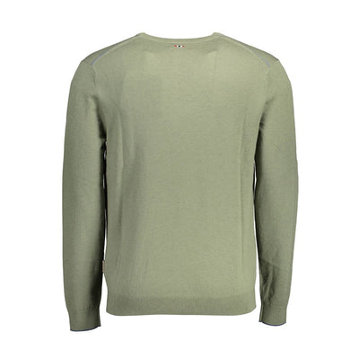 Napapijri Green Wool Sweatshirt