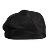 Dolce & Gabbana Black Cotton Newsboy Capello Cabbie Hat