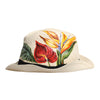 Dolce & Gabbana Beige Floral Print Straw Wide Brim Fedora Hat