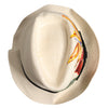 Dolce & Gabbana Beige Floral Print Straw Wide Brim Fedora Hat