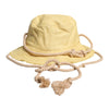 Dolce & Gabbana Yellow Cotton Wide Brim Bucket