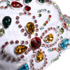 Dolce & Gabbana White Multicolor Crystal Embellish Baseball Cap