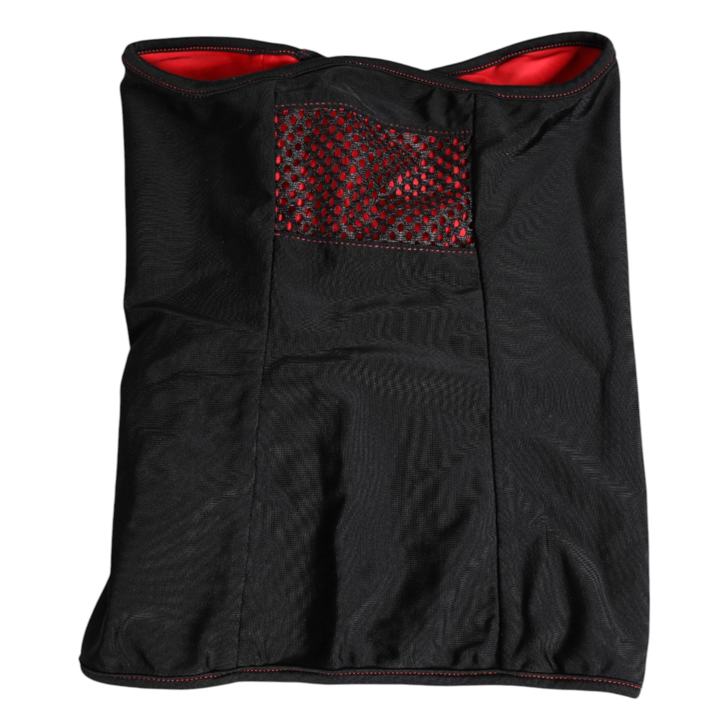 Dolce &amp; Gabbana – Balaclava-Schal aus schwarzem Nylon mit Halswärmer