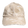 Dolce & Gabbana Beige Tattered Cotton 6 Panels Baseball Cap