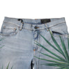 Dolce & Gabbana Light Blue Leaf Cotton Classic Men Denim Jeans