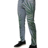 Dolce & Gabbana Light Blue Leaf Cotton Classic Men Denim Jeans