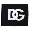 Dolce & Gabbana Black White Logo Print Knitted Neck Warmer Scarf