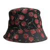 Dolce & Gabbana Black Cotton Printed Wide Brim Bucket Hat