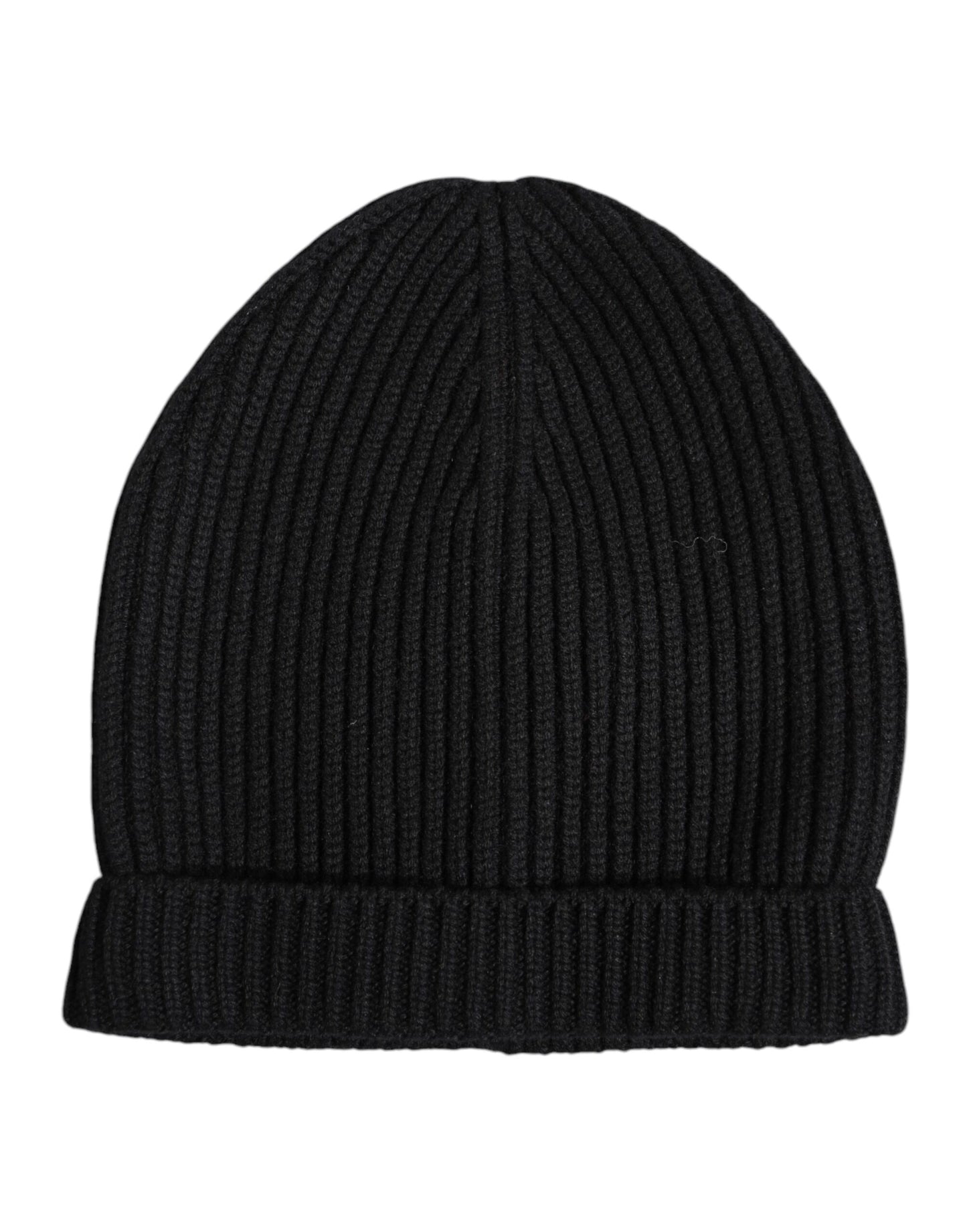 Dolce & Gabbana Black Cashmere Knitted Winter Beanie Hat