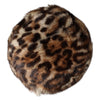 Dolce & Gabbana Brown Leopard Faux Fur Women Bucket Hat