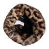 Dolce & Gabbana Brown Leopard Faux Fur Women Bucket Hat
