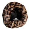 Dolce & Gabbana Brown Leopard Faux Fur Women Bucket Hat