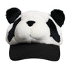 Dolce & Gabbana Black White Panda Fur Women Baseball Cap