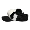 Dolce & Gabbana Black White Panda Fur Women Baseball Cap
