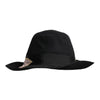Dolce & Gabbana Black Logo Embroidered Women Wide Brim Hat