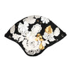 Dolce & Gabbana Black Wool White Floral Gold Leaf Cloche Hat