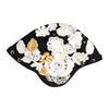 Dolce & Gabbana Black Wool White Floral Gold Leaf Cloche Hat