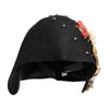 Dolce & Gabbana Black Wool Multicolor Embellished Cloche Hat