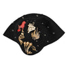 Dolce & Gabbana Black Wool Multicolor Embellished Cloche Hat