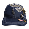 Dolce & Gabbana Blue Crystal Embellishment Baseball Cap