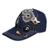 Dolce & Gabbana Blue Crystal Embellishment Baseball Cap