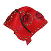 Dolce &amp; Gabbana – Hut mit roter Kristall- und goldener Rosenbrosche