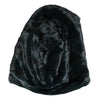 Dolce & Gabbana Black Weasel Fur Womens Beanie Hat