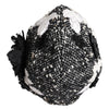 Dolce & Gabbana Black Wool White Floral Embellished Cloche Hat