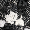 Dolce & Gabbana Black Wool White Floral Embellished Cloche Hat