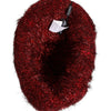 Dolce & Gabbana Red Viscose Tinsel Wide Brim Bucket Hat