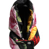 Dolce & Gabbana Black Floral Print Whole Head Wrap Hat