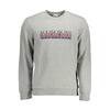 Napapijri Grigio Cotton Men Sweatshirt
