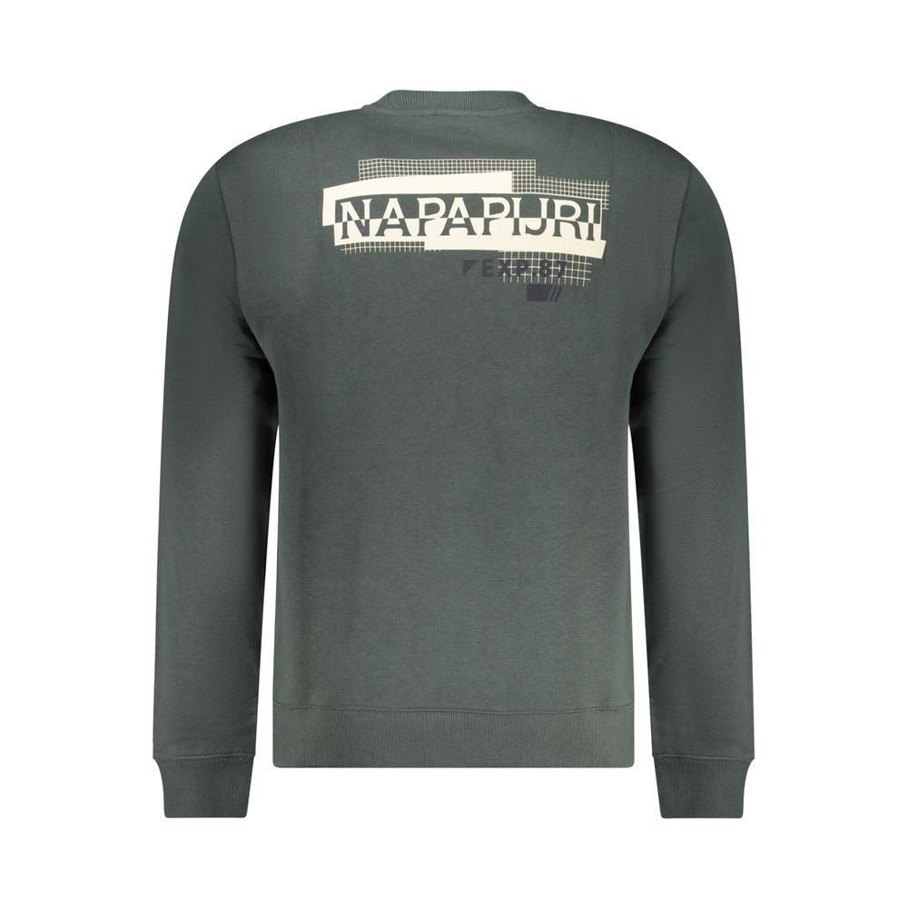 Napapijri Verde Cotton Men Sweatshirt