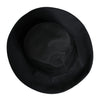 Dolce & Gabbana Black Cotton Wide Brim Fedora Hat