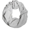 Dolce & Gabbana White Polka Dots Polyester Wrap Shawl Scarf