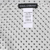Dolce & Gabbana White Polka Dots Polyester Wrap Shawl Scarf