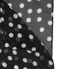 Dolce & Gabbana Black Polka Dots Polyester Wrap Shawl Scarf