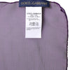 Dolce & Gabbana Purple Silk Rectangle Wrap Shawl Scarf