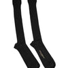 Dolce & Gabbana Black Viscose Logo Over The Calf Socks