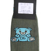 Dolce & Gabbana Gray Cotton DG Bear Mid Calf Socks