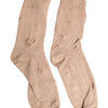 Dolce & Gabbana Beige Solid Stretch Mid Calf Men Socks