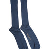 Dolce & Gabbana Blue Cotton DG Logo Over The Calf Socks
